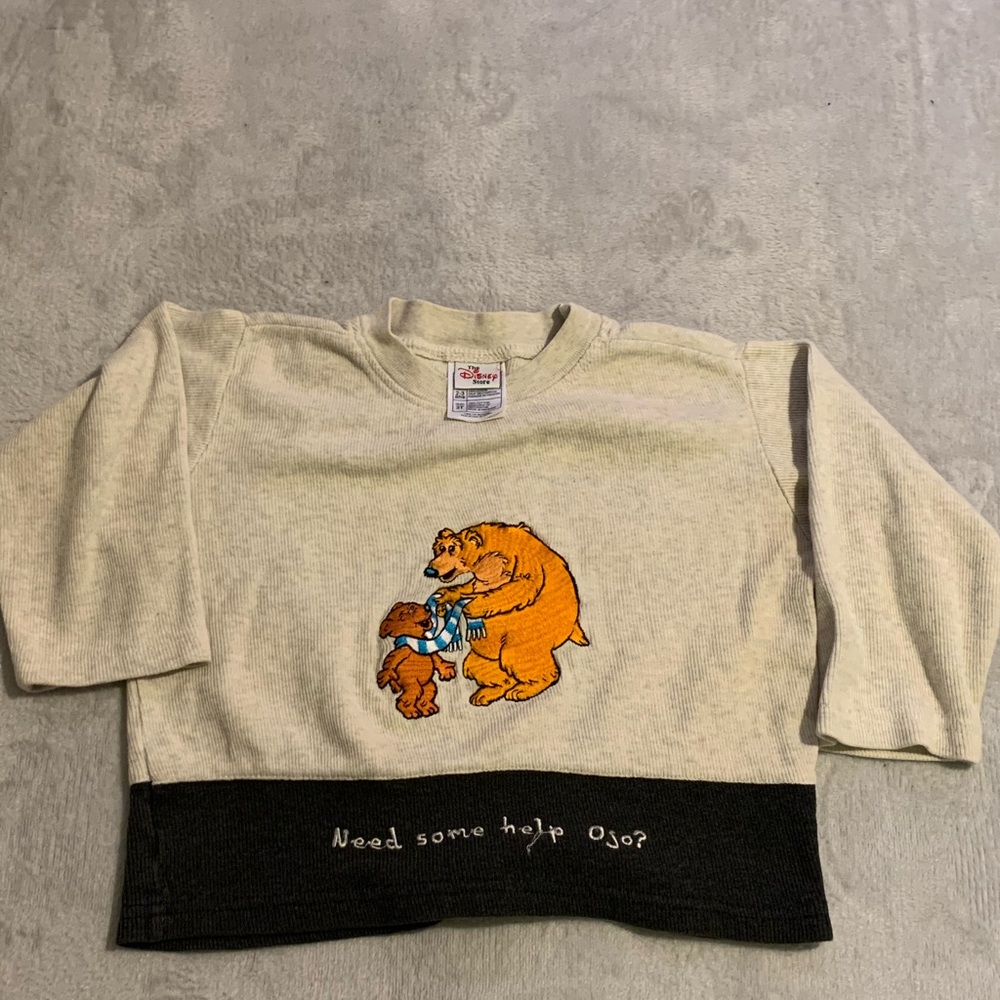 Vintage Disney Store Bear In The Big Blue House Long Sleeve Shirt Size‎ 3T Ojo